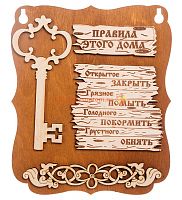 Планшет "Правила этого дома" с ключом во Кирове
