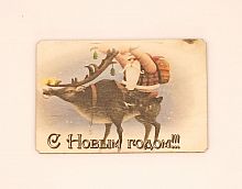 Магнит новый год "Дед мороз на олене" во Кирове